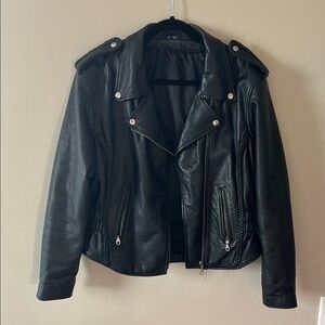 Women's Black Leather Jacket